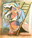 picass1m.gif, 'Farmer's Wife on A Stepladder' (1933), pastel on paper,105x 125 pixels, by Picasso 