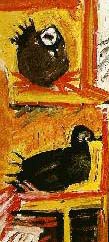 picasso_ant_lsbirds.jpg, 2 birds in a roost by Picasso