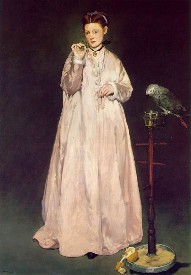 Manet-Woman-Parrot