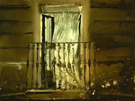 Curtain Balcony Spirit Balcony Series 1990 by Carol Sutton artist 