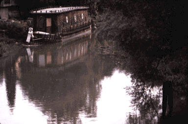 Carol Sutton, photograph. copyrighted. title: Boat & Pants, location: Padova, Italy.