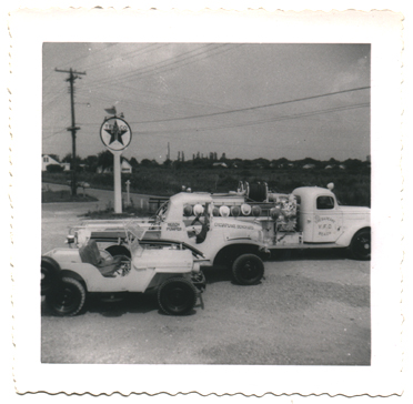 A jeep, and two trucks from Chesapeake Beach Volunteer Fire Department (CBVFD), circa 1945, chesapeake_beach_fire_dpt.jpg